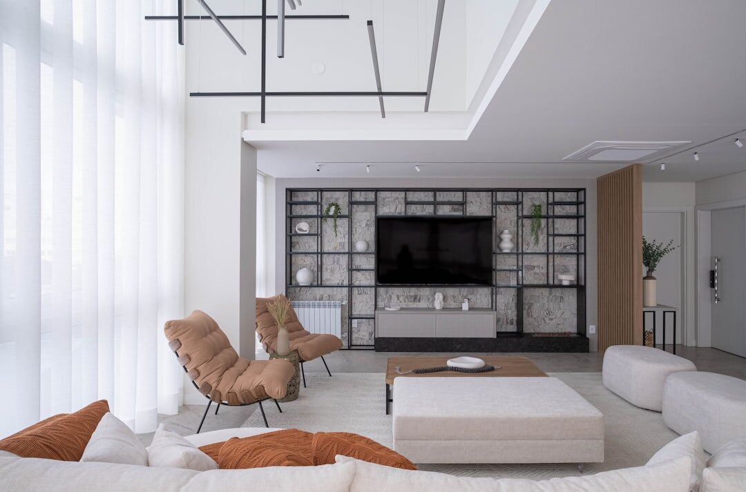 television in modern room