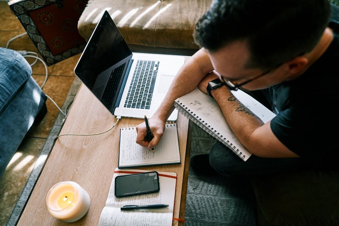 person starting a blog