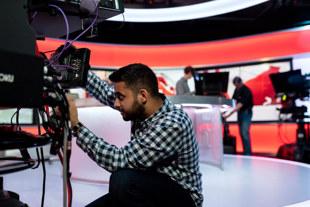 tv studio behind the scenes