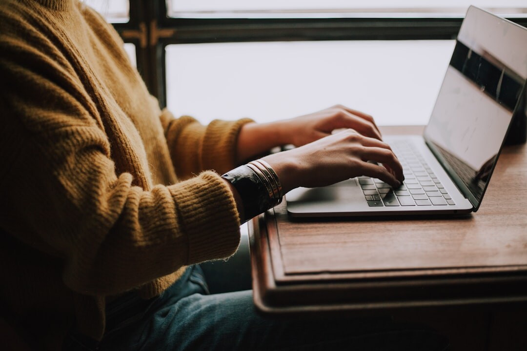 person starting a blog
